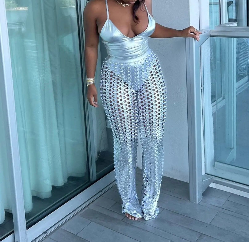 Shine Through Pant Set