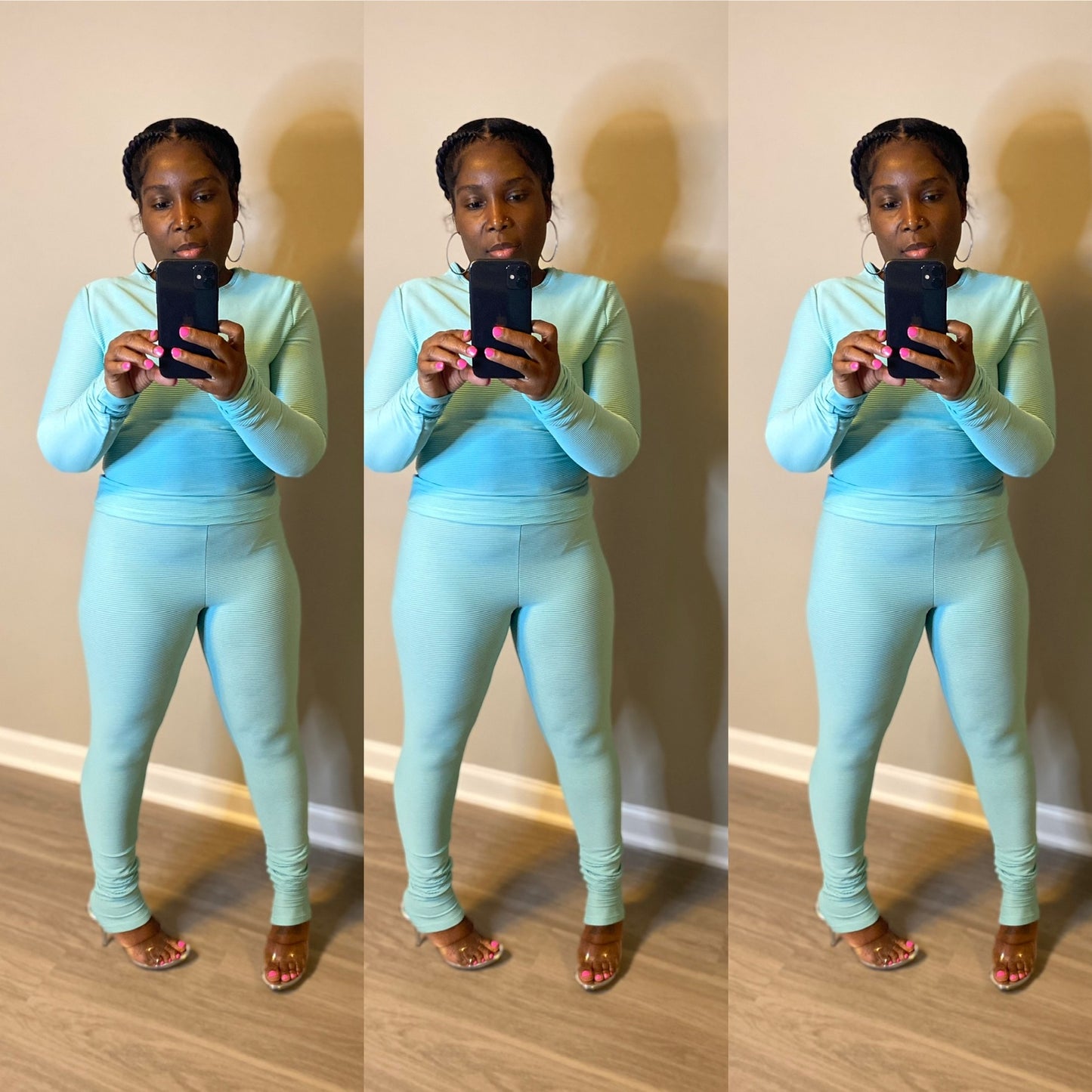 Kylie Legging’s Set (Soft Blue)
