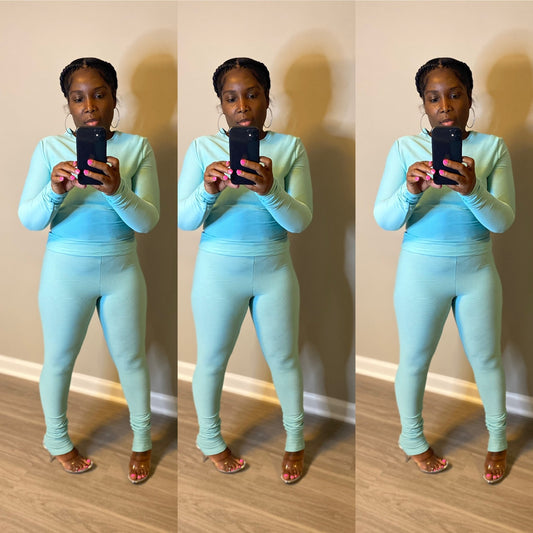 Kylie Legging’s Set (Soft Blue)