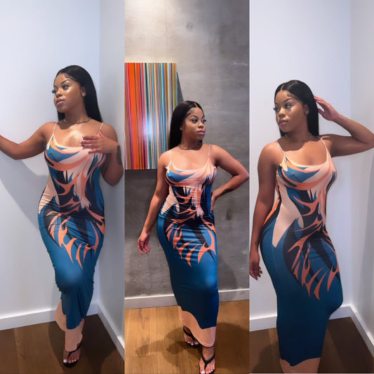 She’s Blazing Bodycon Dress